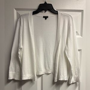 Talbots Cotton/Modal Blend Cropped 3/4 Sleeve Cardigan Size 1X
